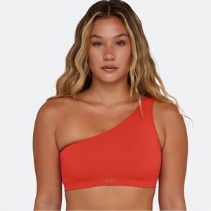 Set active Sculptflex one shoulder bra guava orange